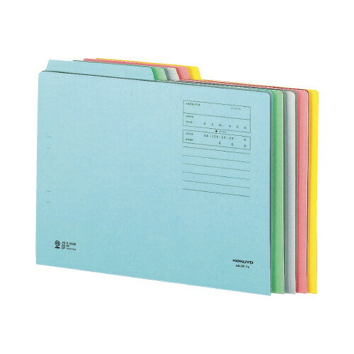 ★ポイント最大16倍★【在庫品は翌営業日発送】-ato5171-5663 1／2カットフォルダー（カラー）　A4　第1見出し　グレー 1ケ 51715663 コクヨ A4-2F-1M -【＠オフィス】