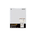 ★8/4-11 P最大27倍★【在庫品は翌営業日発送】-ato5239-0999 クリヤーブック(ウェーブカット)用替紙 B5縦 26穴 台紙色灰 10枚入 1...