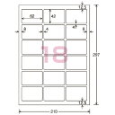 ★合計¥3,980以上で送料無料★【在庫品は翌営業日発送】-ato5310-6971 カラーLBP&PPC用光沢紙ラベル A4 18面 42X62 100枚 1ケ 53106971 コクヨ LBP-G1918 -【@オフィス】