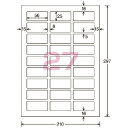 ★合計¥3,980以上で送料無料★【在庫品は翌営業日発送】-ato5310-7183 カラーLBP&PPC用光沢紙ラベル A4 27面 25X56 20枚 1ケ 53107183 コクヨ LBP-G6927 -【@オフィス】