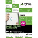 ★合計¥3,980以上で送料無料★【在庫品は翌営業日発送】-ato5324-2273 レーザープリンタ用ラベル A4 ノーカット 100シート入 1ケ 53242273 エーワン 28361 -【@オフィス】