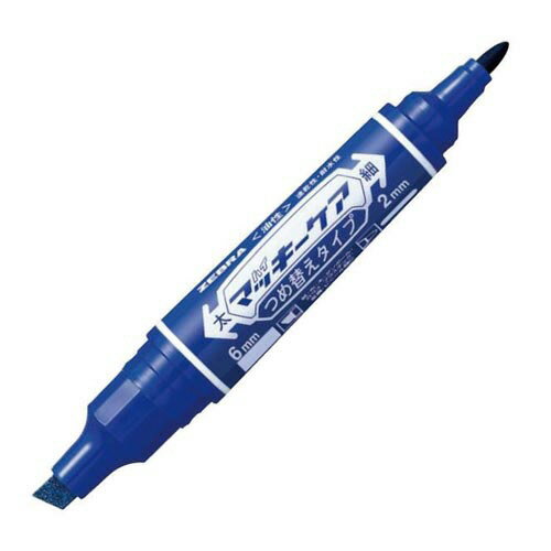 ★ポイント最大16倍★【在庫品は翌営業日発送】-ato5503-2971 ハイマッキーケア　つめ替えタイプ　インク色：青　細字・太字両用 1ケ 55032971 ゼブラ YYT5-BL -【＠オフィス】