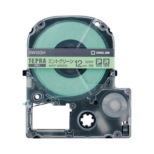 ★ポイント最大16倍★【在庫品は翌営業日発送】-ato5599-5924 テプラPROテープカートリッジ (ソフト) ミントグリーンにグレー文字 1ケ 5599...