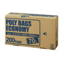 ★合計¥3,980以上で送料無料★【在庫品は翌営業日発送】-ato5746-0635 ポリバッグエコノミー BOX 透明 70L 200枚 1ケ 57460635 オルディ PBE-N70-200 -【@オフィス】
