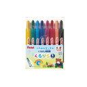 ★6/22-27 P最大27倍★【在庫品は翌営業日発送】-ato5966-1931 くるりら(繰り出し式クレヨン) 8色セット 1ケ 59661931 ぺんてる GTW-8 -【@オフィス】