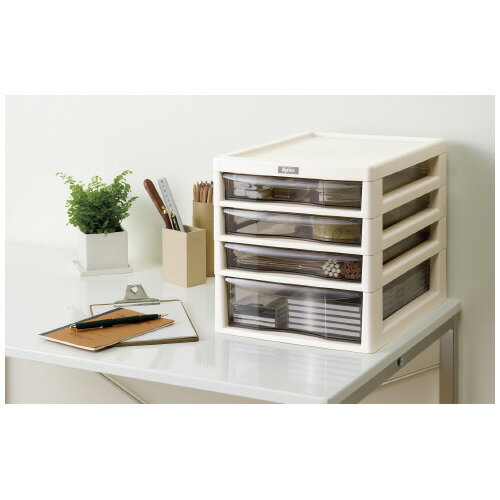 ★ポイント最大16倍★【在庫品は翌営業日発送】-ato5967-1992 アプロスA4レターケース 浅3段深1段 W270×D345×H290mmアイボリ 1ケ 59671992 ジェイ・イー・ジェイ AP-A3F1-A4 -【＠オフィス】