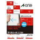 ★8/4-11 P最大27倍★【在庫品は翌営業日発送】-ato6019-2912 プリンタ兼用ラベルシール A4判 ノーカット1面 100シート 1ケ 6019...