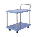 ★合計\3,980以上で送料無料★【在庫品は翌営業日発送】-ato6019-4770 静音樹脂台車 2段 150kg荷重 1ケ 60194770 金沢車輌 NP...