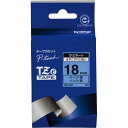 ★7/19-26 P最大27倍★【在庫品は翌営業日発送】-ato6120-6496 ピータッチ用TZeテープカセット 青に黒文字18ミリ幅 1ケ 6120649...