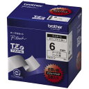 ★合計\3,980以上で送料無料★【在庫品は翌営業日発送】-ato6120-6618 ピータッチ用TZeテープカセット 白に黒文字6ミリ幅 5本パック 1ケ 6...