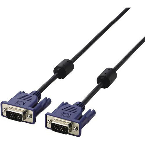 ★合計\3,980以上で送料無料★【在庫品は翌営業日発送】-ato6124-0544 D−Sub15ピン（ミニ）ケーブル　5m　VGA　ブラック 1ケ 61240544 エレコム CAC-50BK/RS -【＠オフィス】