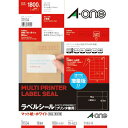 ★8/4-11 P最大27倍★【在庫品は翌営業日発送】-ato6130-3584 プリンタ兼用ラベルシール マット紙 18面 上下余白付 100枚 1ケ 613...