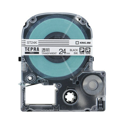 ★ポイント最大16倍★【在庫品は翌営業日発送】-ato6130-9470 テプラPROテープカートリッジ 5個入り 透明に黒文字 24mm幅×8m 1ケ 613...