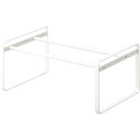 ★合計¥3,980以上で送料無料★【在庫品は翌営業日発送】-ato6335-4348 伸縮シューズラックフレーム1段 ホワイト 1ケ 63354348 山崎実業 07209 -【@オフィス】