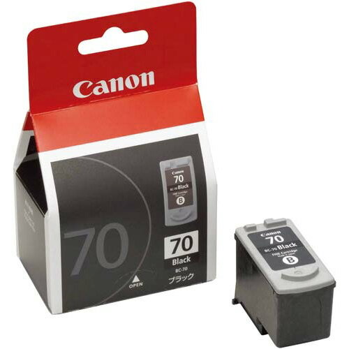 ★ポイント最大16倍★【在庫品は翌営業日発送】-ato6351-1505 キヤノン対応純正インクタンク BC−70 (ブラック) 1ケ 635115...