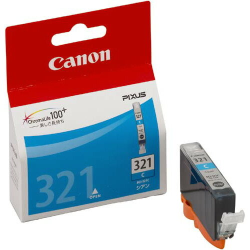 ★ポイント最大16倍★【在庫品は翌営業日発送】-ato6351-1932 キヤノン対応純正インクタンク BCI−321C (シアン) 1ケ 6351...