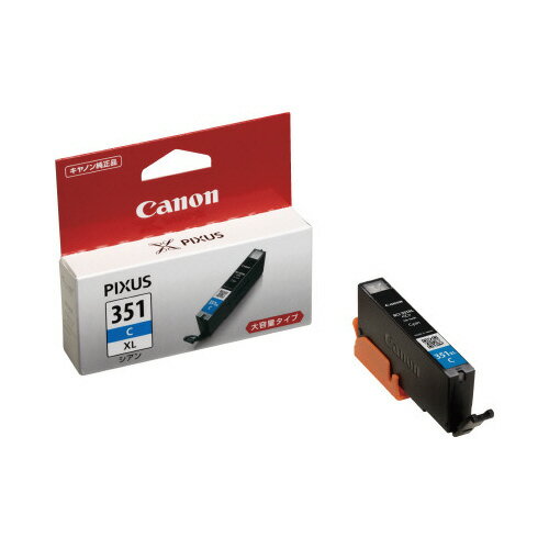 ★ポイント最大16倍★【在庫品は翌営業日発送】-ato6351-2182 キヤノン対応インクカートリッジ BCI−351XLC(シアン) 1ケ 63...