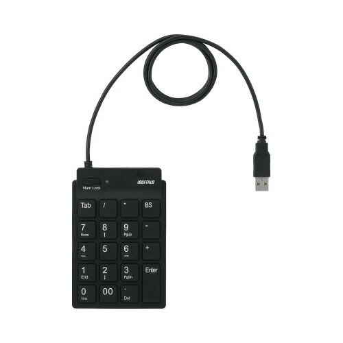 ★合計\3,980以上で送料無料★【在庫品は翌営業日発送】-ato6381-8376 バッファロー スリムテンキーボード Tabキー付き 1ケ 63818376 BUFFALO BSTK11BK -【@オフィス】 ★合計\3,980以上で送料無料★【在庫品は翌営業日発送】-ato6381-8376 バッファロー スリムテンキーボード Tabキー付き 1ケ 63818376 BUFFALO BSTK11BK -【@オフィス】