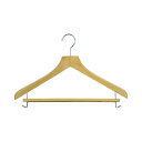 ★8/4-11 P最大27倍★【在庫品は翌営業日発送】-ato6382-0560 木製ハンガー スライドバー付き ナチュラル W430×D25×H260 1ケ ...