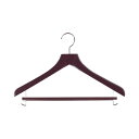 ★8/4-11 P最大27倍★【在庫品は翌営業日発送】-ato6382-0577 木製ハンガー スライドバー付き ダークブラウンW430×D25×H260 1ケ...