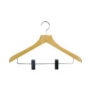 ★8/4-11 P最大27倍★【在庫品は翌営業日発送】-ato6382-0584 木製ハンガー クリップ付き ナチュラル W430×D25×H260 1ケ 63...