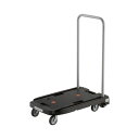 ★合計\3,980以上で送料無料★【在庫品は翌営業日発送】-ato6385-7849 小型樹脂製運搬車こまわり君 省音タイプ ブラック 耐荷重100kg 1ケ ...