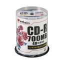 ★合計\3,980以上で送料無料★【在庫品は翌営業日発送】-ato6432-8812 Verbatim CD−R 100枚(スピンドルケース) IJ...