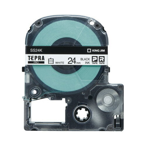 ★ポイント最大16倍★【在庫品は翌営業日発送】-ato6433-3496 テプラPROテープカートリッジ 10個パック 白に黒文字24mm幅×8m 1ケ 643...