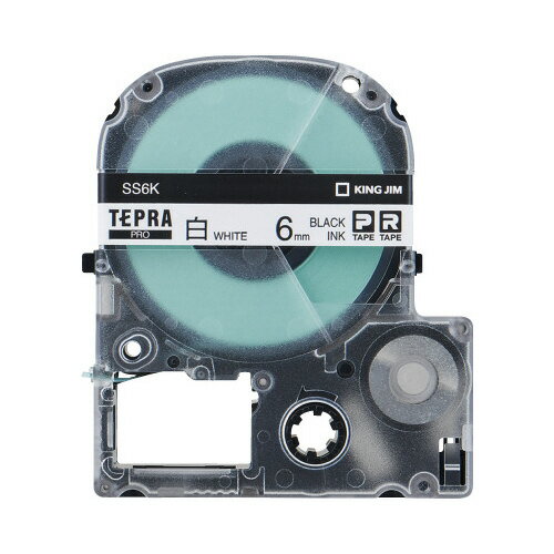 ★ポイント最大16倍★【在庫品は翌営業日発送】-ato6433-3502 テプラPROテープカートリッジ 10個パック 白に黒文字 6mm幅×8m 1ケ 643...