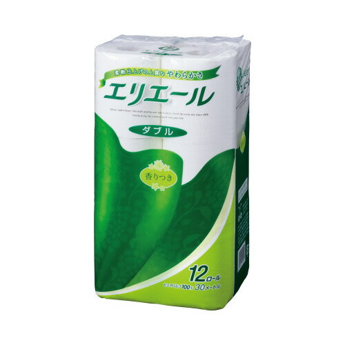 ★ポイント最大16倍★【在庫品は翌営業日発送】-ato6473-2770 エリエール　トイレットティシュー　ダブル　30m　12ロール 1ケ 64732770 大王製紙 723924 -【＠オフィス】