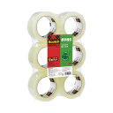 ★ポイント最大16倍★【在庫品は翌営業日発送】-ato6532-6909 透明梱包用テープ 重量物用 48mm×50m 6巻パック 1ケ 65326909 スリーエム ジャパン 315-6P -【@オフィス】