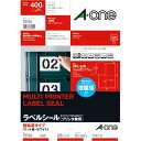 ★合計¥3,980以上で送料無料★【在庫品は翌営業日発送】-ato6535-0904 プリンタ兼用ラベルシール 強粘着タイプ 4面 100枚 1ケ 65350904 エーワン 78504 -【@オフィス】