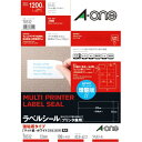 ★合計¥3,980以上で送料無料★【在庫品は翌営業日発送】-ato6535-0935 プリンタ兼用ラベルシール 強粘着タイプ 12面 100枚 1ケ 65350935 エーワン 78512 -【@オフィス】