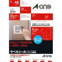 ★合計¥3,980以上で送料無料★【在庫品は翌営業日発送】-ato6535-0966 プリンタ兼用ラベルシール 下地がかくせる修正タイプ 4面12枚 1ケ 65350966 エーワン 31573 -【@オフィス】