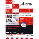 ★合計¥3,980以上で送料無料★【在庫品は翌営業日発送】-ato6535-0997 プリンタ兼用ラベルシール 透かして読めない修正タイプ 4面12枚 1ケ 65350997 エーワン 31661 -【@オフィス】