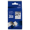 ★ポイント最大16倍★【在庫品は翌営業日発送】-ato6535-1437 ピータッチ用TZeテープカセット 強粘着 白ラベル・黒文字 24mm幅 1ケ 6535...