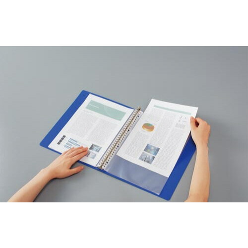 ★ポイント最大16倍★【在庫品は翌営業日発送】-ato6601-0500 クリヤーブック＜Glassele＞　替紙式背ポケットミドルD 1ケ 66010500 コクヨ ラ-GLB720D -【＠オフィス】 3