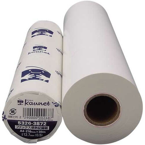 ★ポイント最大16倍★【在庫品は翌営業日発送】-ato6617-0846 ファックス感熱紙 A4 30m芯径12.7mm1本 1ケ 66170846 カウネット...