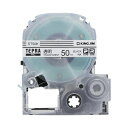 ★合計¥3,980以上で送料無料★【在庫品は翌営業日発送】-ato6618-1224 PROテ-プカ-トリッジ・透明ラベル 50mm幅 透明ラベル 黒文字 1ケ 66181224 キングジム ST50K -【@オフィス】