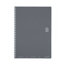 ★8/4-11 P最大27倍★【在庫品は翌営業日発送】-ato6649-7769 ソフトリングノート(ドット入り罫線) B5 罫幅6mm 40枚 ダークグレー ...