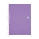 ★8/4-11 P最大27倍★【在庫品は翌営業日発送】-ato6649-7783 ソフトリングノート(ドット入り罫線) B5 罫幅6mm 40枚 バイオレット ...