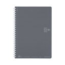 ★8/4-11 P最大27倍★【在庫品は翌営業日発送】-ato6649-7851 ソフトリングノート(ドット入り罫線) (カットオフ)A5 80枚 ダークグレー...