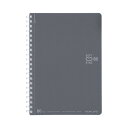 ★8/4-11 P最大27倍★【在庫品は翌営業日発送】-ato6649-7882 ソフトリングノート(ドット入り罫線) B6 80枚 ダークグレー 1ケ 664...