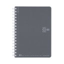 ★8/4-11 P最大27倍★【在庫品は翌営業日発送】-ato6649-7929 ソフトリングノート(ドット入り罫線) A6 80枚 ダークグレー 1ケ 664...