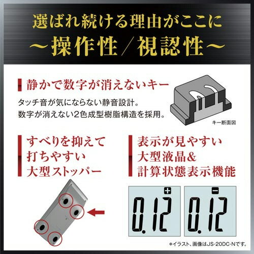 ★7/4-11 P最大27倍★【在庫品は翌営業日発送】-ato6661-0724 本格実務電卓　日数・時間計算　12桁　DS−20DC−N 1ケ 66610724 カシオ計算機 DS-20DC-N -【＠オフィス】