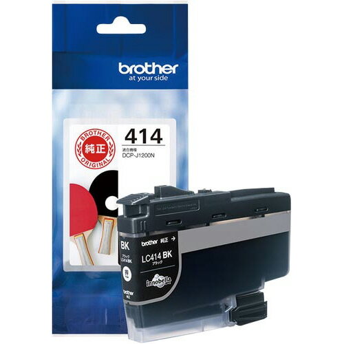 ★ポイント最大16倍★【在庫品は翌営業日発送】-ato6662-3823 ブラザー純正インクカートリッジ LC414BK ブラック 1ケ 66623823 ブラ...