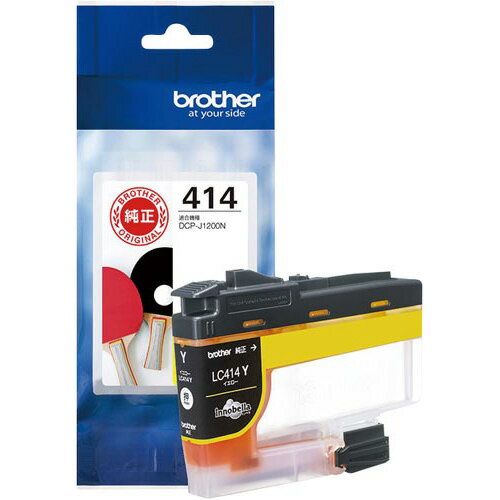 ★ポイント最大16倍★【在庫品は翌営業日発送】-ato6662-3854 ブラザー純正インクカートリッジ LC414Y イエロー 1ケ 66623854 ブラザ...