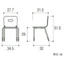 ★4/24-27 P最大26倍★【教育施設様限定商品】-ed 802559 園児用イスEC（2）ホワイト メーカー名 -【教育・福祉】 3