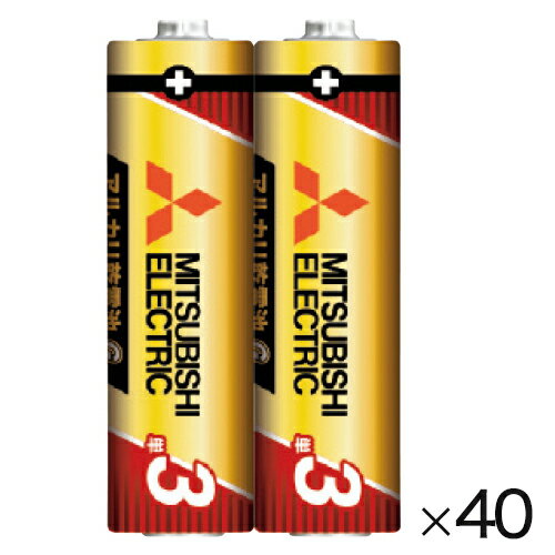 ★6/4-11 P最大27倍★【教育施設様限定商品】-ed 101317 アルカリ乾電池(40本)単4形 メーカー名 三菱電機 1113065*20-【教育・福祉】