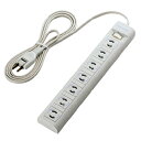 ★5/9-16 P最大27倍★【教育施設様限定商品】-ed 125421 抜け止めマグネットタップ2m(7個口)(1)二穴 メーカー名 エレコム T-Y3A-2...